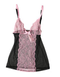 Roberto Cavalli Black Pink Floral Lace Lingerie Top Underwear - Eljoys Fashion 