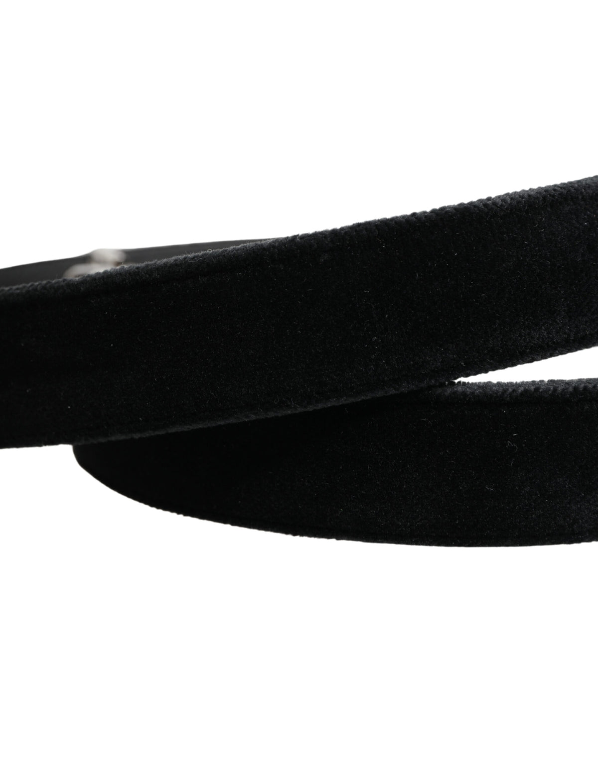 Dolce & Gabbana Black Suede Silver Tone Metal Buckle Men Belt - Eljoys Fashion 