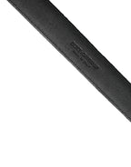 Dolce & Gabbana Black Suede Silver Tone Metal Buckle Men Belt - Eljoys Fashion 