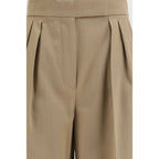 Max Mara Beige Wool Oves Aries Pants - Eljoys Fashion 