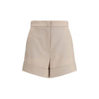Max Mara Bicolor Wool Oves Aries Bermuda Shorts