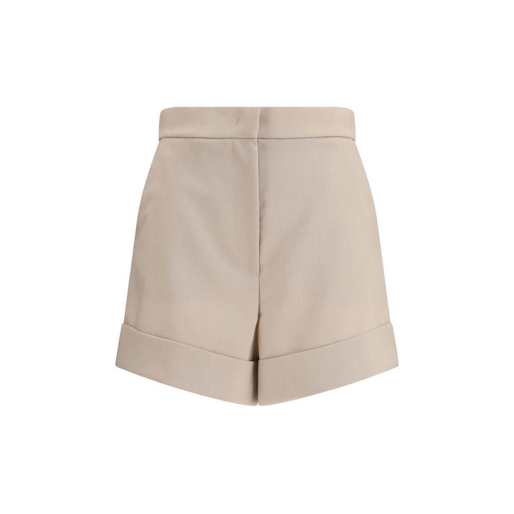 Max Mara Bicolor Fleece Wool Bermuda Shorts Max Mara