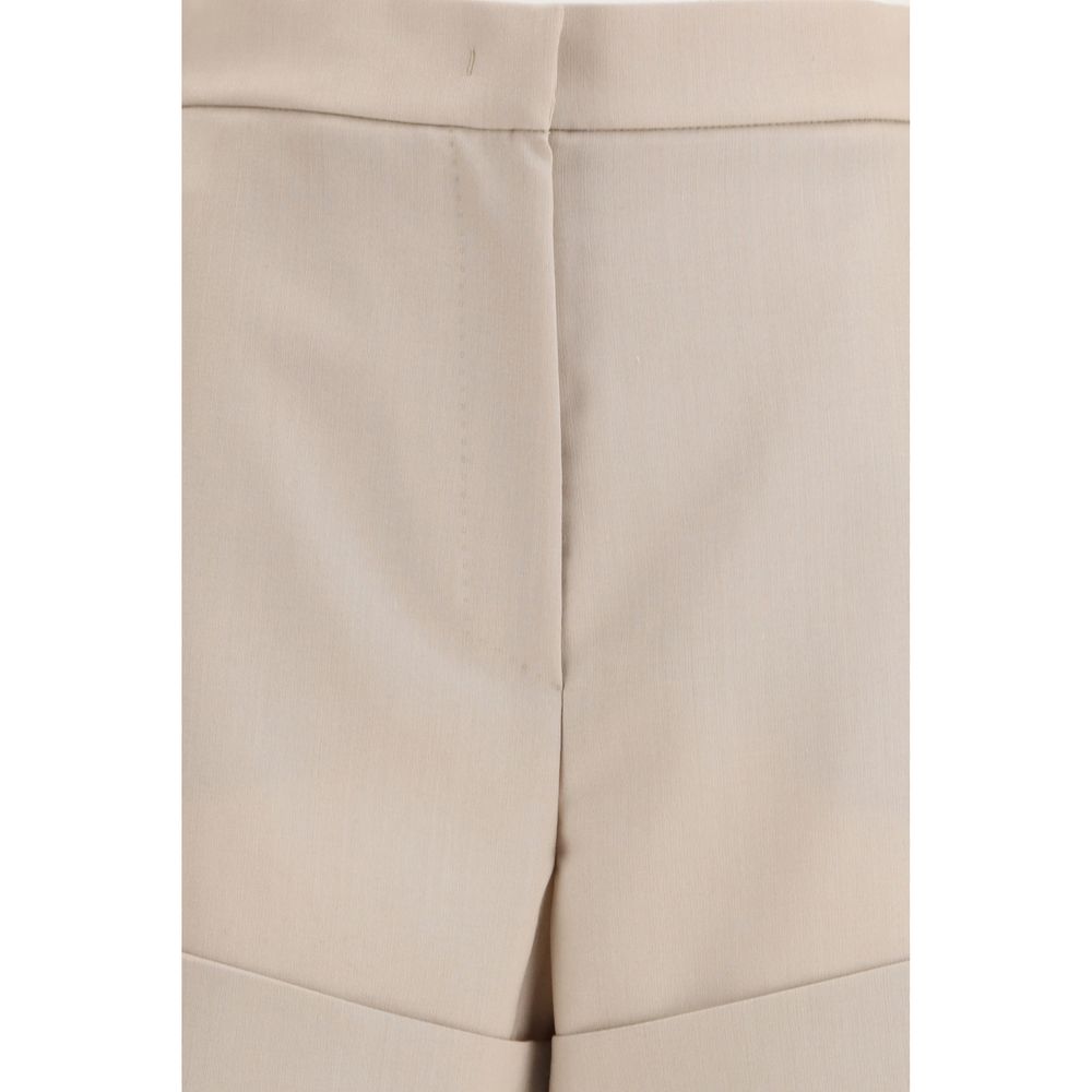 Max Mara Bicolor Fleece Wool Bermuda Shorts Max Mara