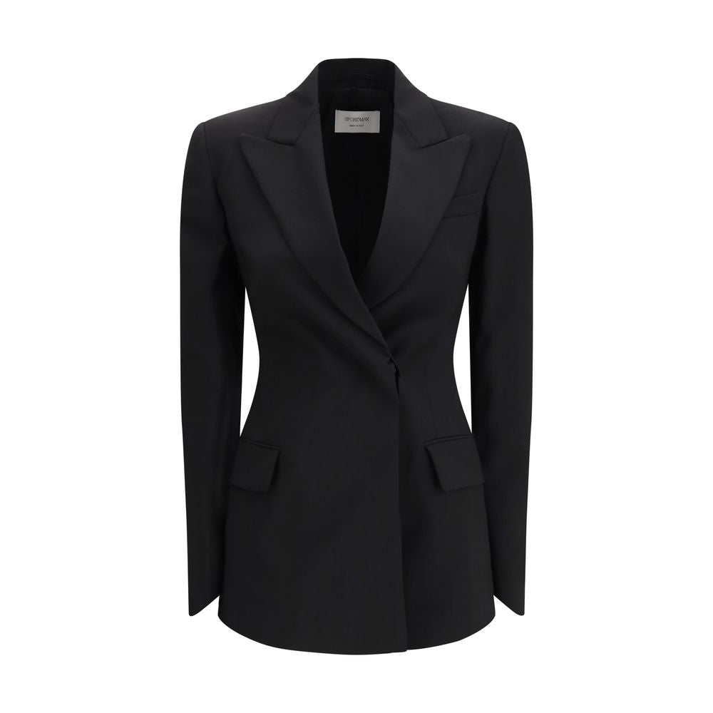 Max Mara Black Wool Oves Aries Blazer