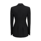 Max Mara Black Wool Oves Aries Blazer
