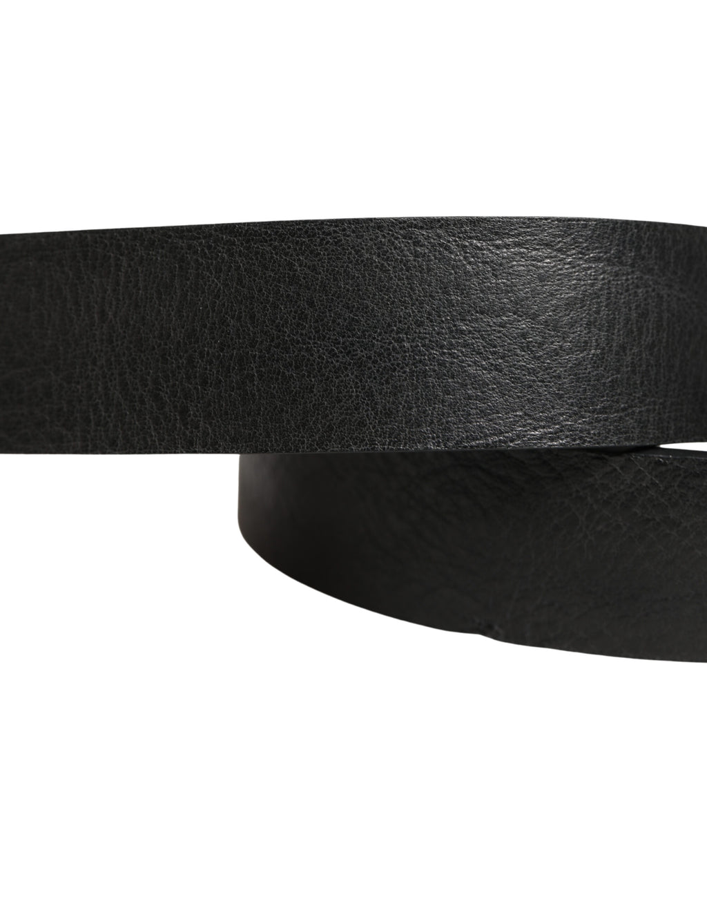 Dolce & Gabbana Black Leather Silver Chain Waist Men Belt - Eljoys Fashion 