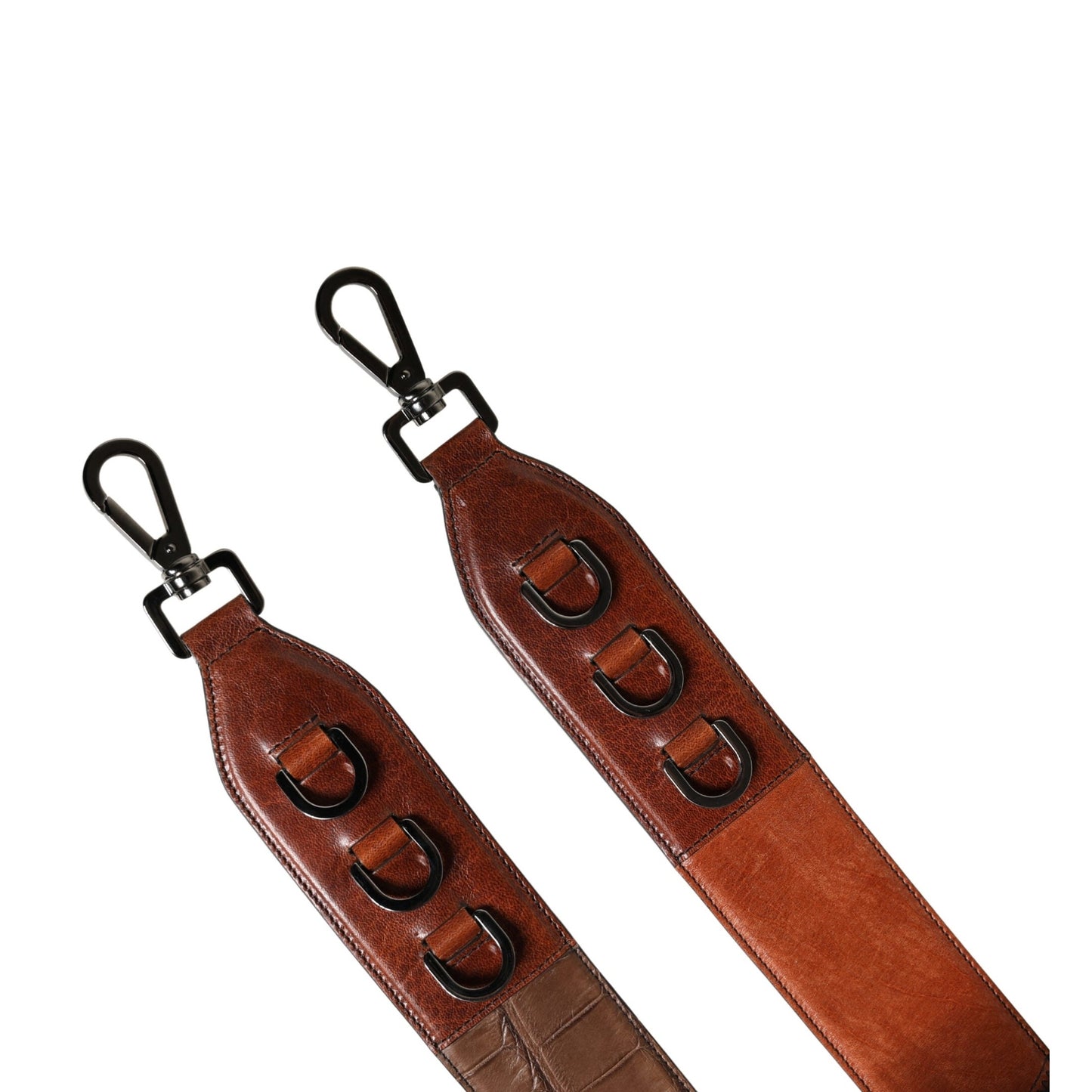 Dolce & Gabbana Brown Horse Velvet Leather Bag Accessory Shoulder Strap