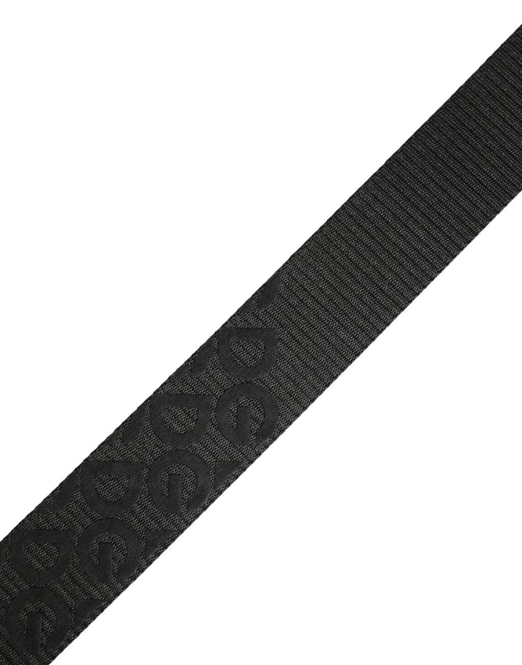Dolce & Gabbana Black Logo Monogram Silver Metal Buckle Belt - Eljoys Fashion 