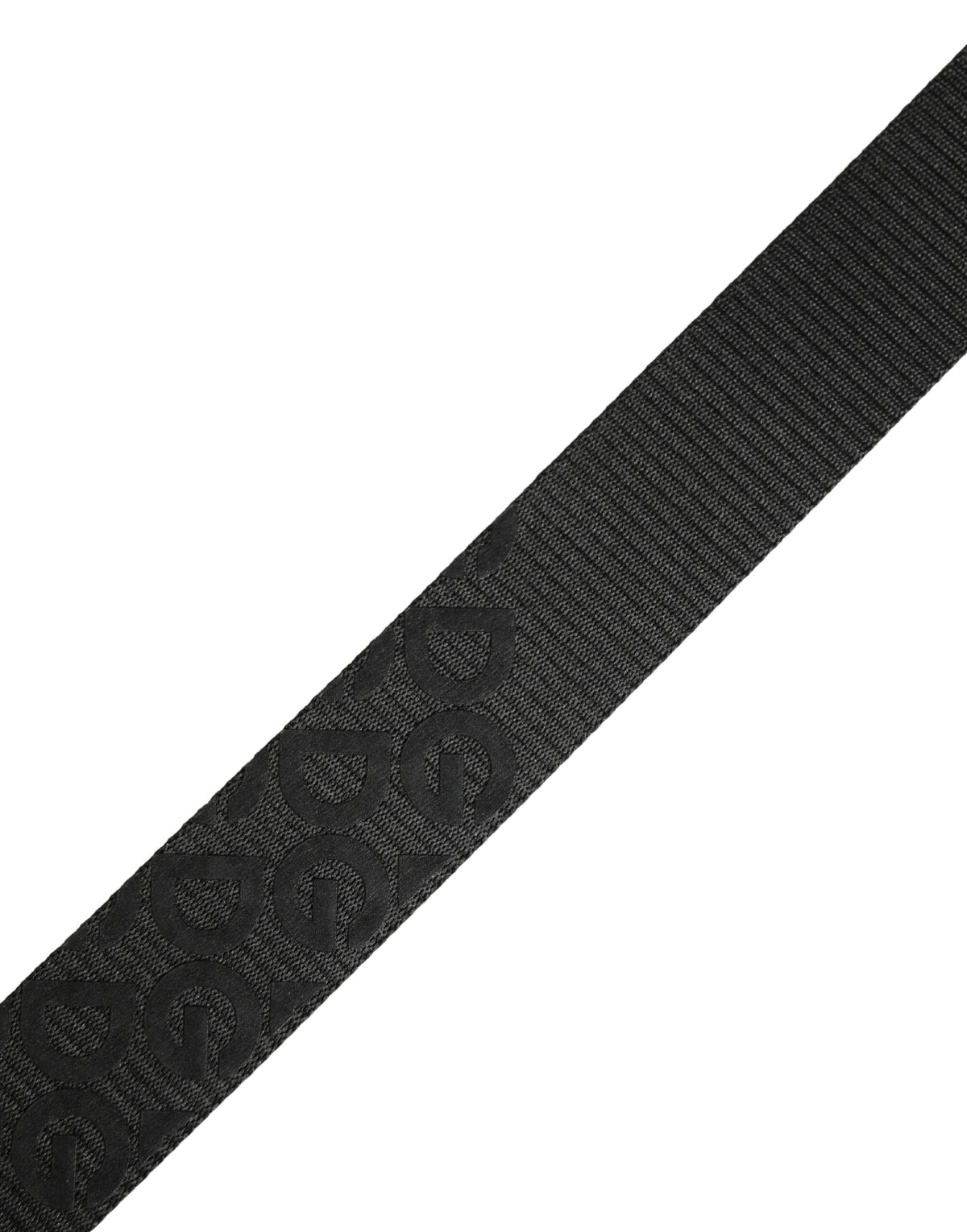 Dolce & Gabbana Black Logo Monogram Silver Metal Buckle Belt - Eljoys Fashion 