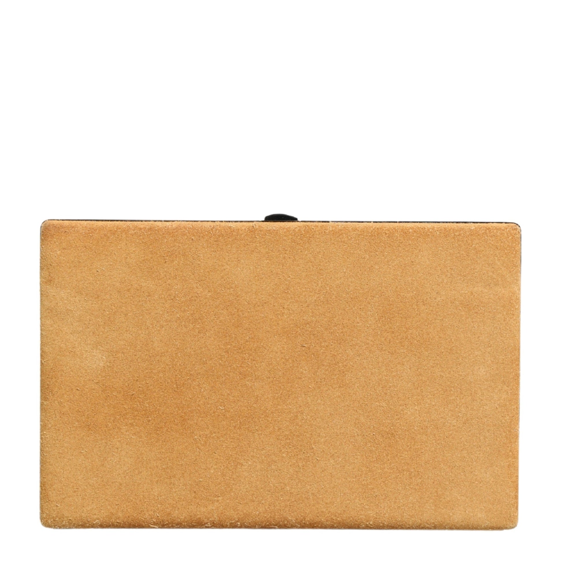 Dolce & Gabbana Beige Velvet Calf Leather Clutch Evening Women Purse Bag