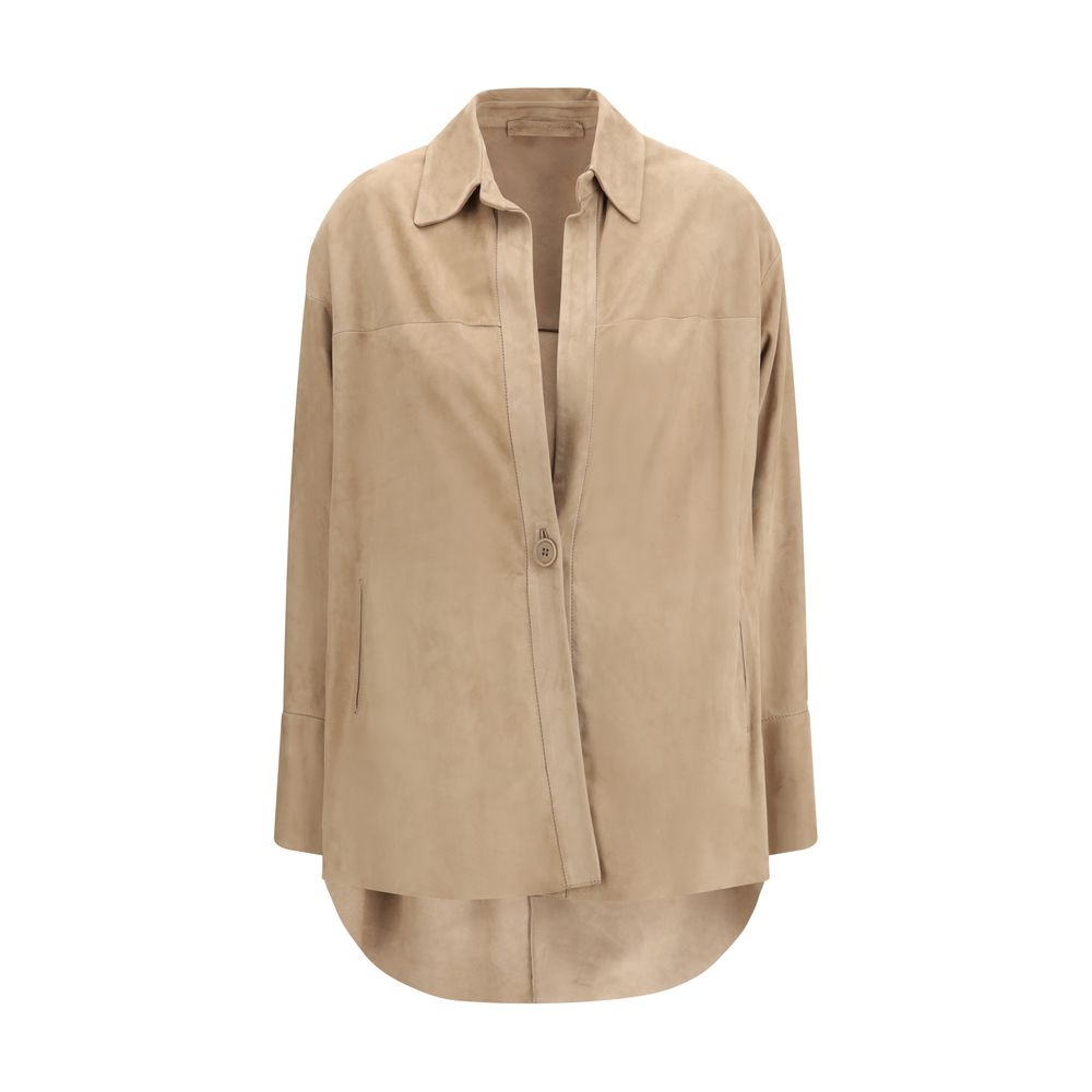 Salvatore Santoro Beige Lamb Ovis Aries Aries Shirt Salvatore Santoro