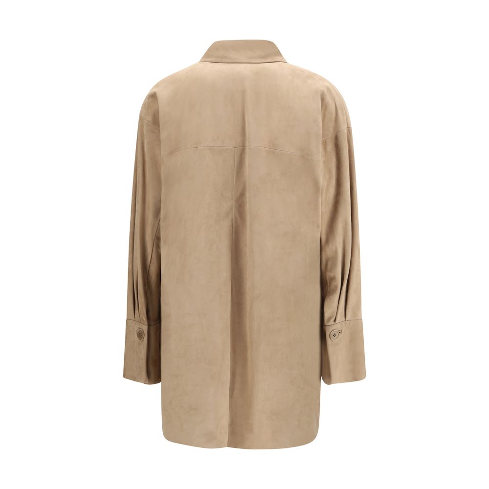 Salvatore Santoro Beige Lamb Ovis Aries Aries Shirt Salvatore Santoro