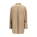 Salvatore Santoro Beige Lamb Ovis Aries Aries Shirt Salvatore Santoro