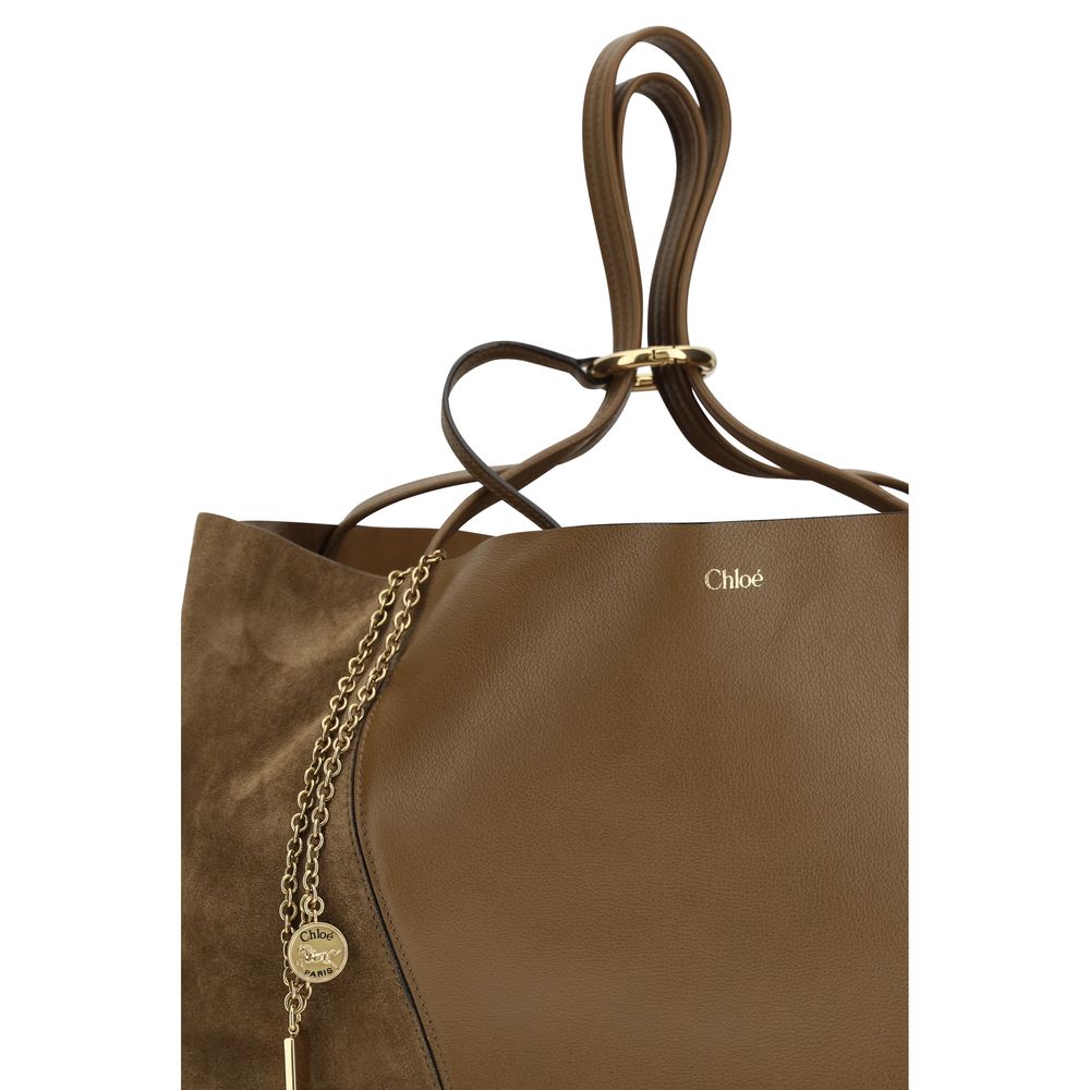 Chloé Brown Calf Leather Bos Taurus Shoulder Bag Chloé