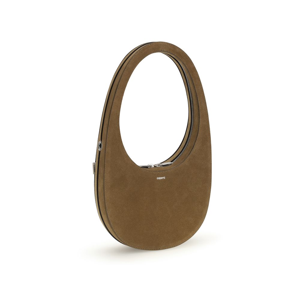 Coperni Brown Calf Leather Bos Taurus Shoulder Bag Coperni