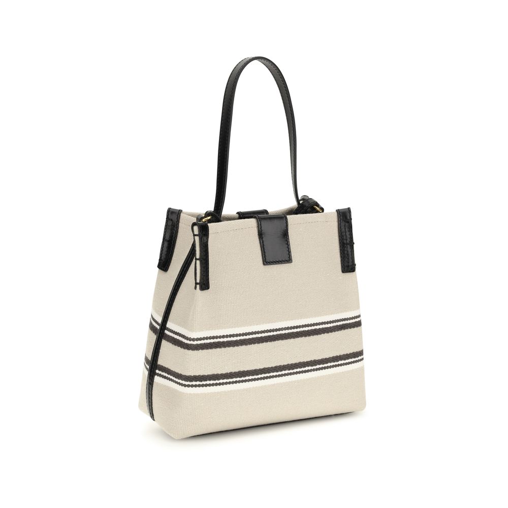 Balmain Beige Cotton Shoulder Bag Balmain