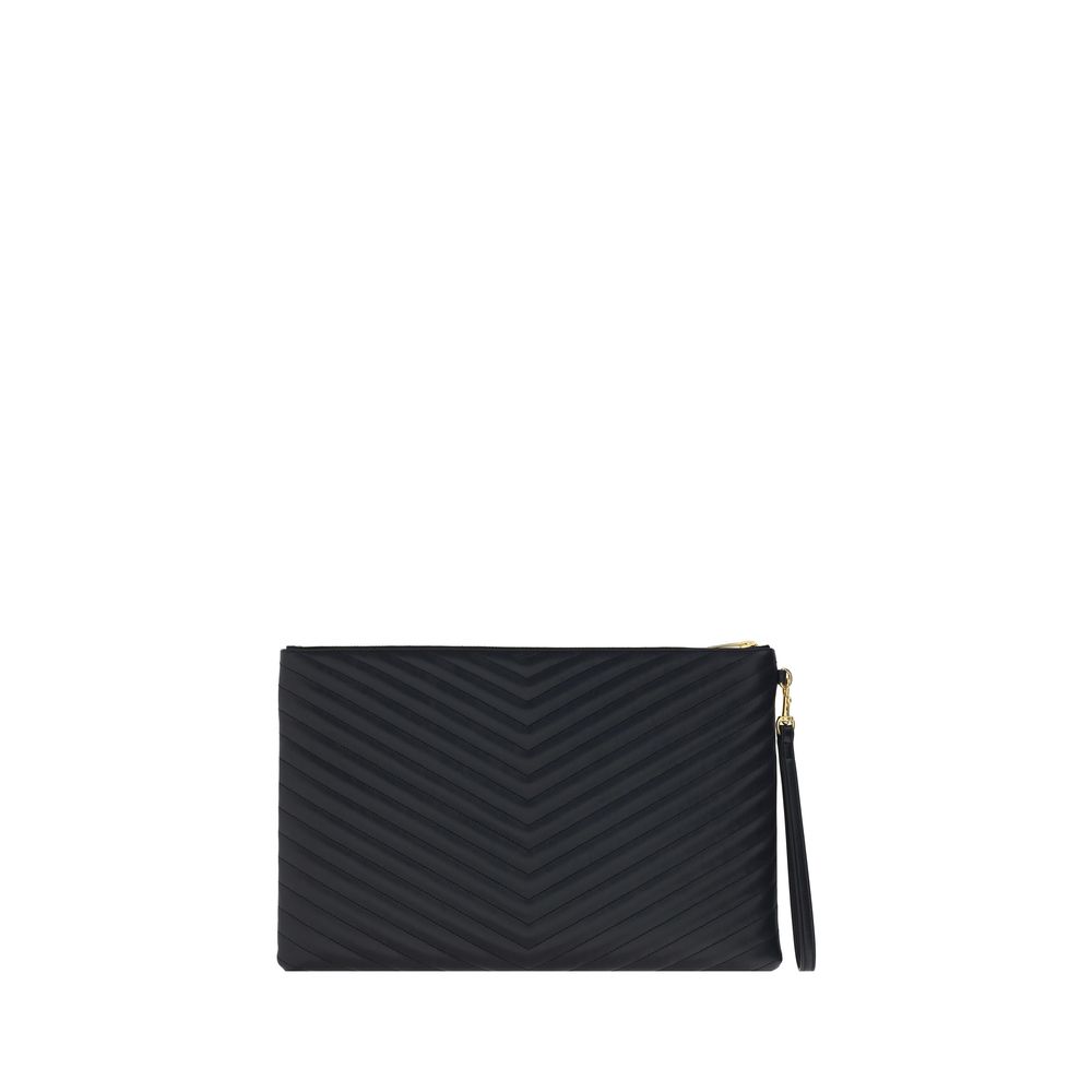 Saint Laurent Black Calf Leather Bos Taurus Accessories Saint Laurent