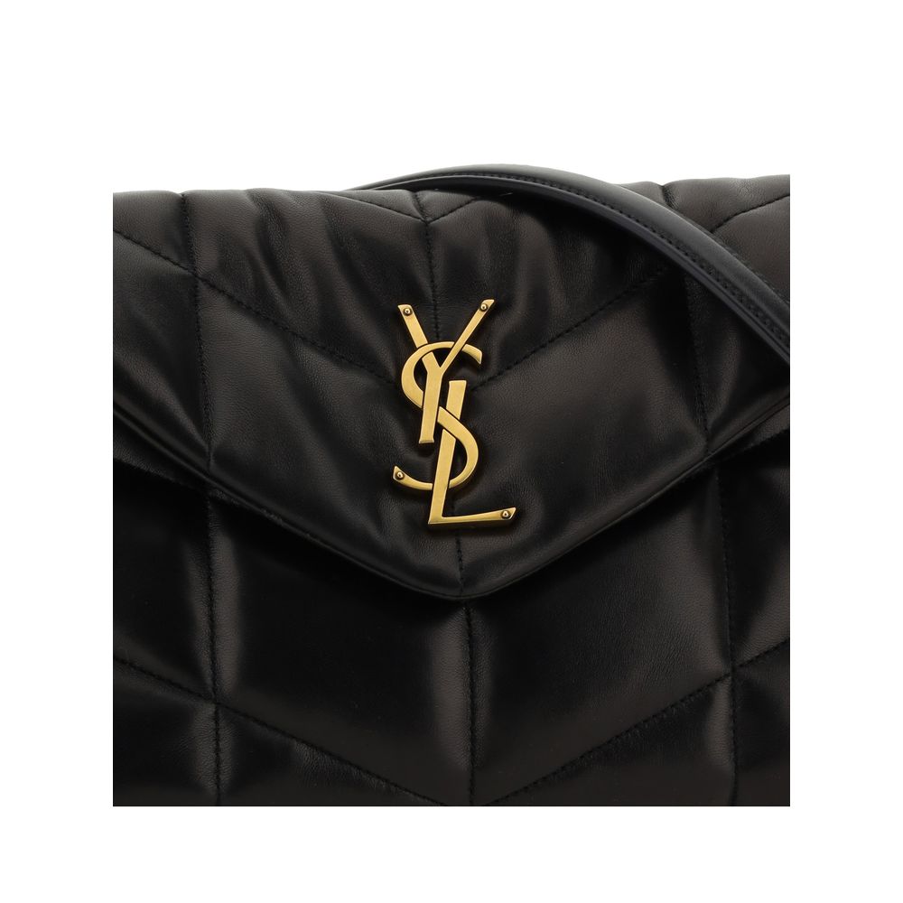 Saint Laurent Black Lamb Ovis Aries Aries Shoulder Bag Saint Laurent