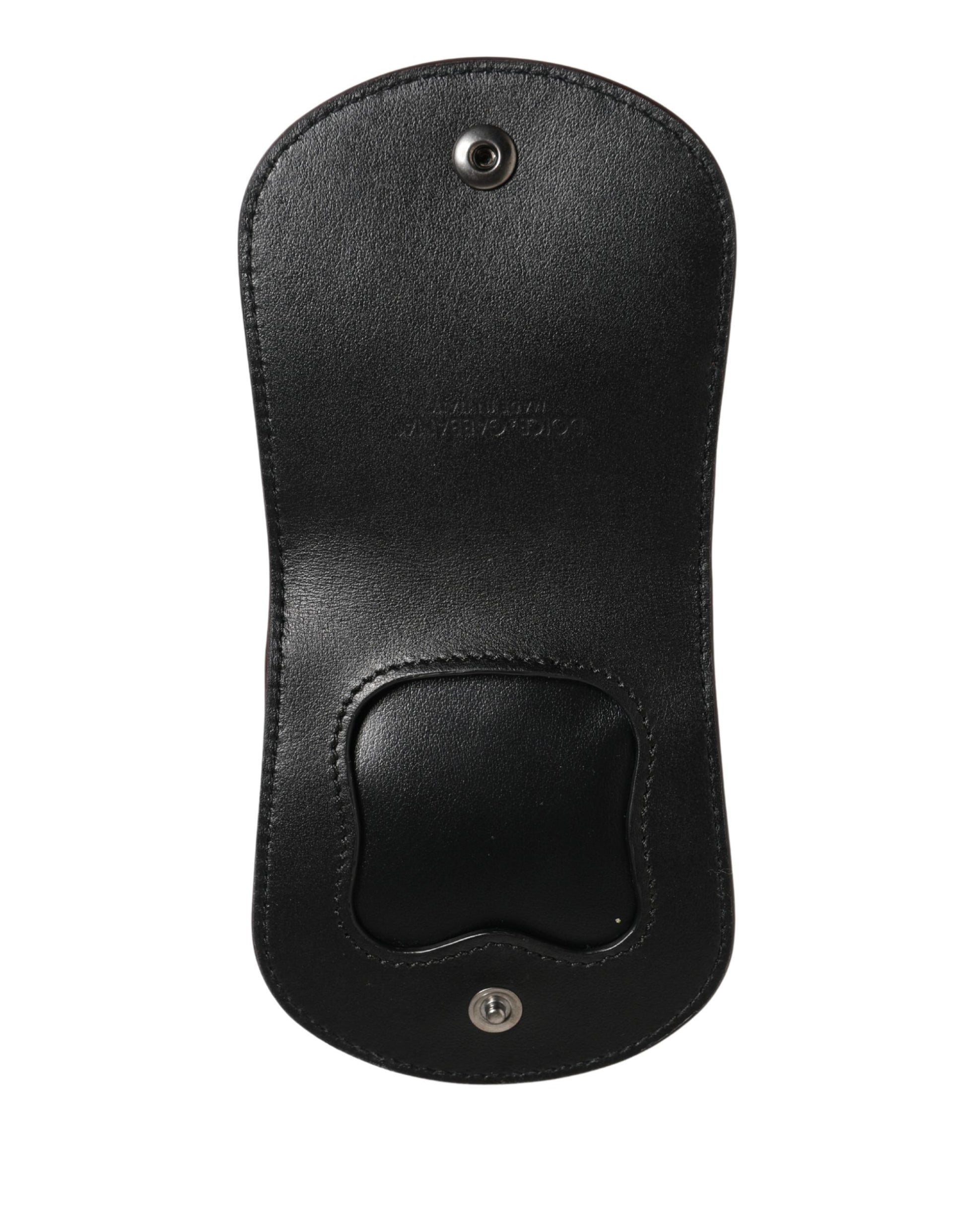 Dolce & Gabbana Burgundy Exotic Skin Condom Case Holder Pocket Wallet