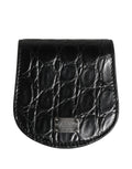 Dolce & Gabbana Black Exotic Skin Condom Case Holder Pocket Wallet - Eljoys Fashion 