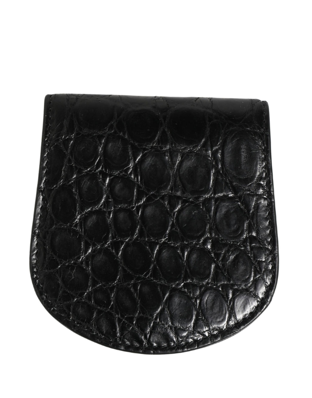 Dolce & Gabbana Black Exotic Skin Condom Case Holder Pocket Wallet - Eljoys Fashion 