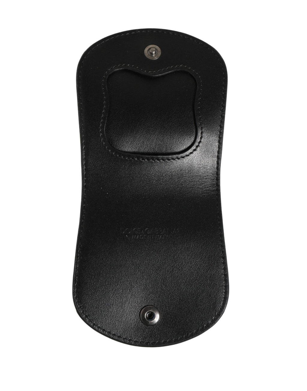 Dolce & Gabbana Black Exotic Skin Condom Case Holder Pocket Wallet - Eljoys Fashion 