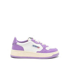 Autry Purple Leather Low Top Sneakers