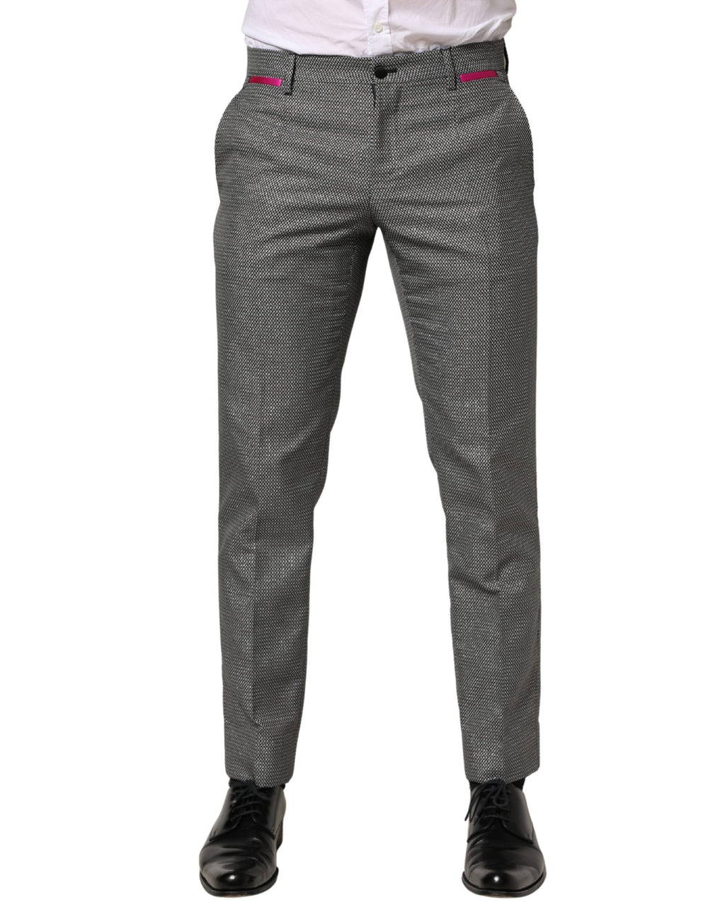 Dolce & Gabbana Gray Viscose Skinny Men Dress Trouser Pants - Eljoys Fashion 