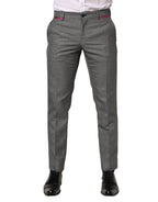 Dolce & Gabbana Gray Viscose Skinny Men Dress Trouser Pants - Eljoys Fashion 