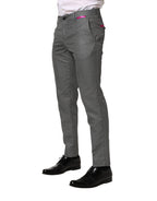 Dolce & Gabbana Gray Viscose Skinny Men Dress Trouser Pants - Eljoys Fashion 