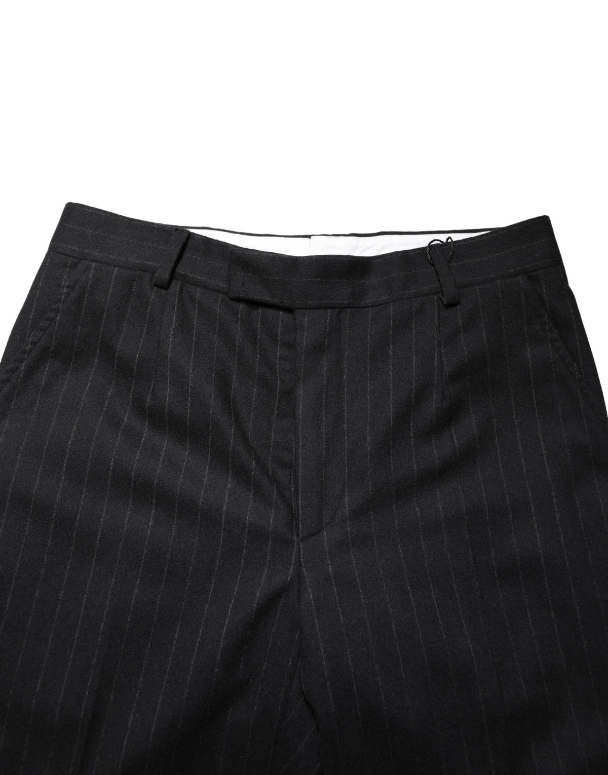 Dolce & Gabbana Black Stripes Wool Dress Formal Trouser Pants - Eljoys Fashion 