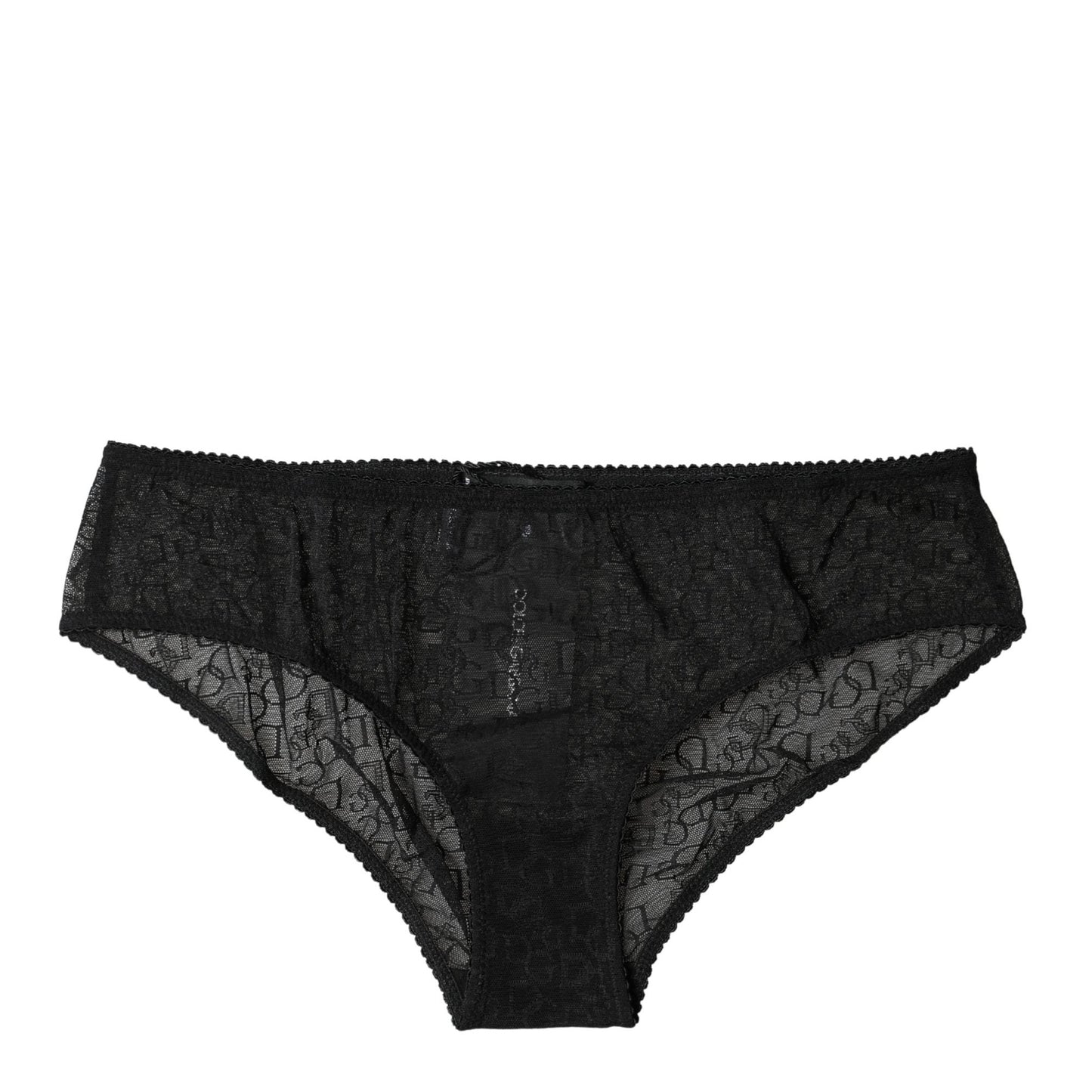 Dolce & Gabbana Black Nylon Stretch Mid Waist Brief Underwear
