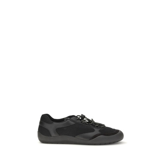 Prada Black Polyester Athletic Sneakers Prada