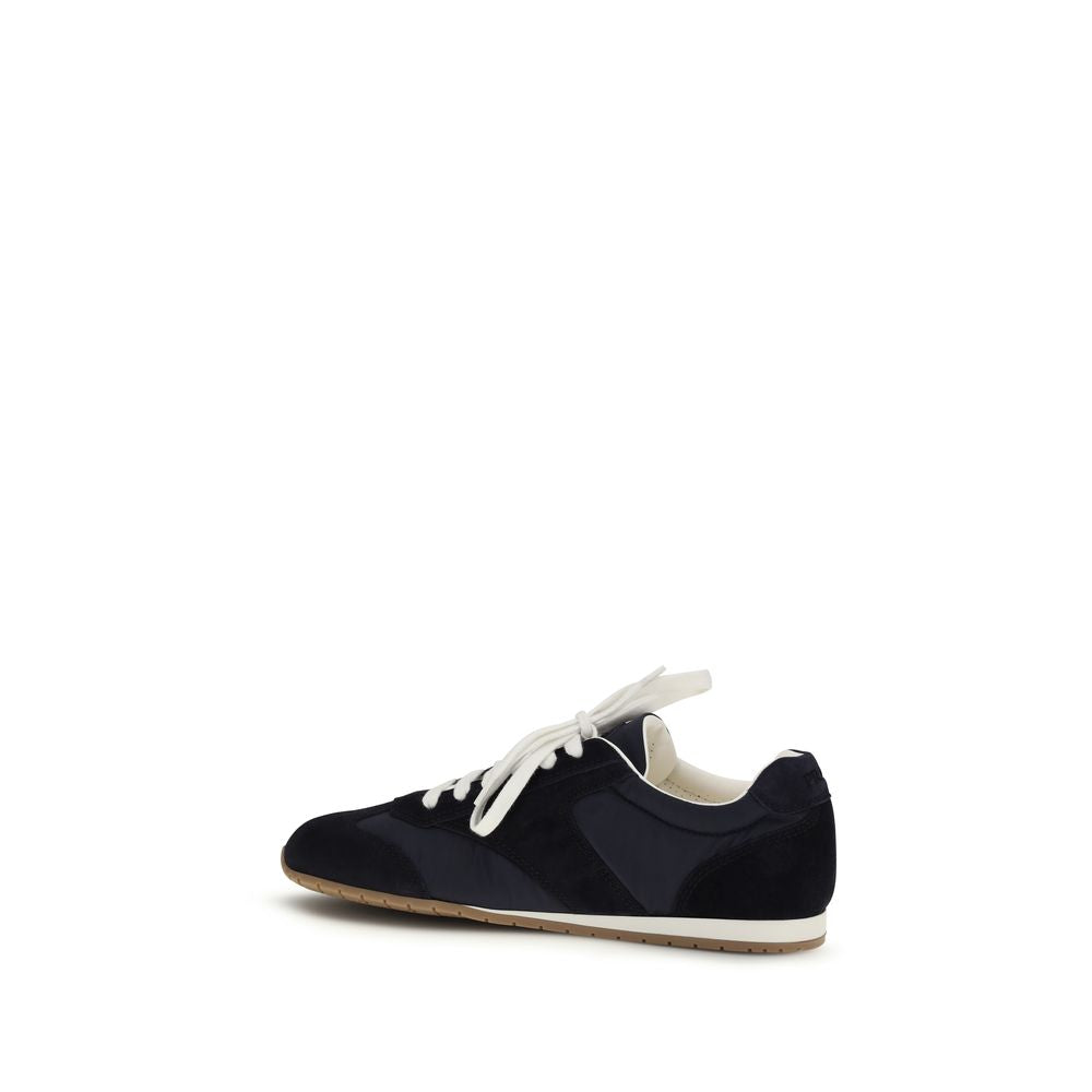 Prada Blue Calf Leather Bos Taurus Athletic Sneakers Prada
