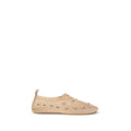 Chloé multicolor polyamide ballet flats with rounded toes and decorative bow, stylish and comfortable footwear for women.