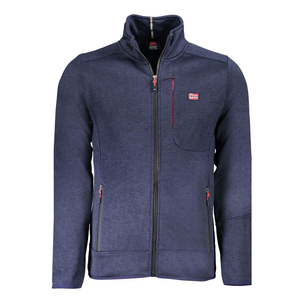 Norway 1963 men's blue polyester sweatshirt with a comfortable fit and simple design, suitable for casual wear.