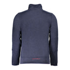 Norway 1963 blue polyester men's sweatshirt with a crew neck and long sleeves, casual and comfortable fit.
