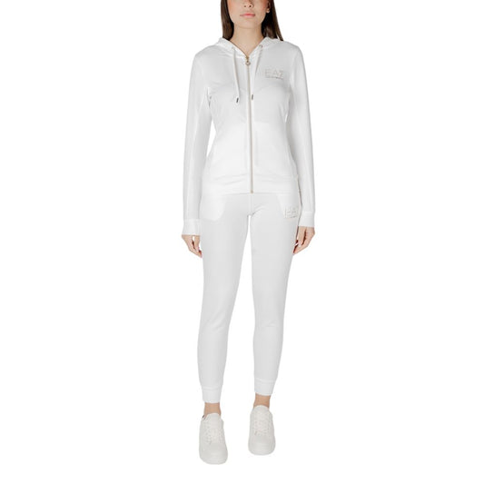EA7 Emporio Armani Cream Polyester Tracksuit EA7 Emporio Armani