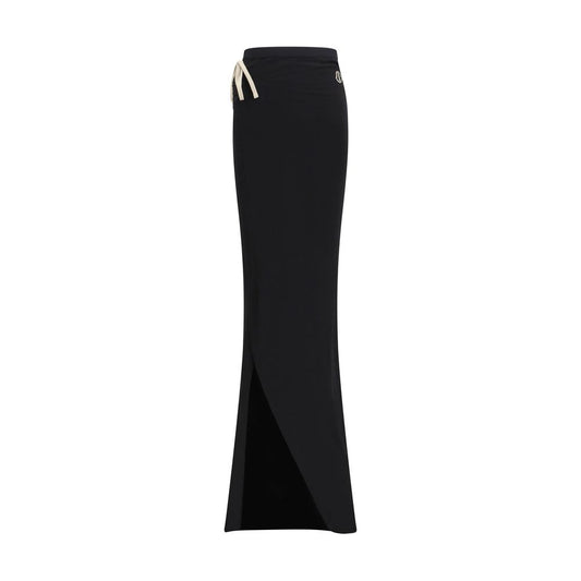 Moncler x Rick Owens Black Cotton Long Skirt Moncler x Rick Owens