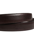 Dolce & Gabbana Men Brown Classic Leather Metal Buckle Belt Dolce & Gabbana