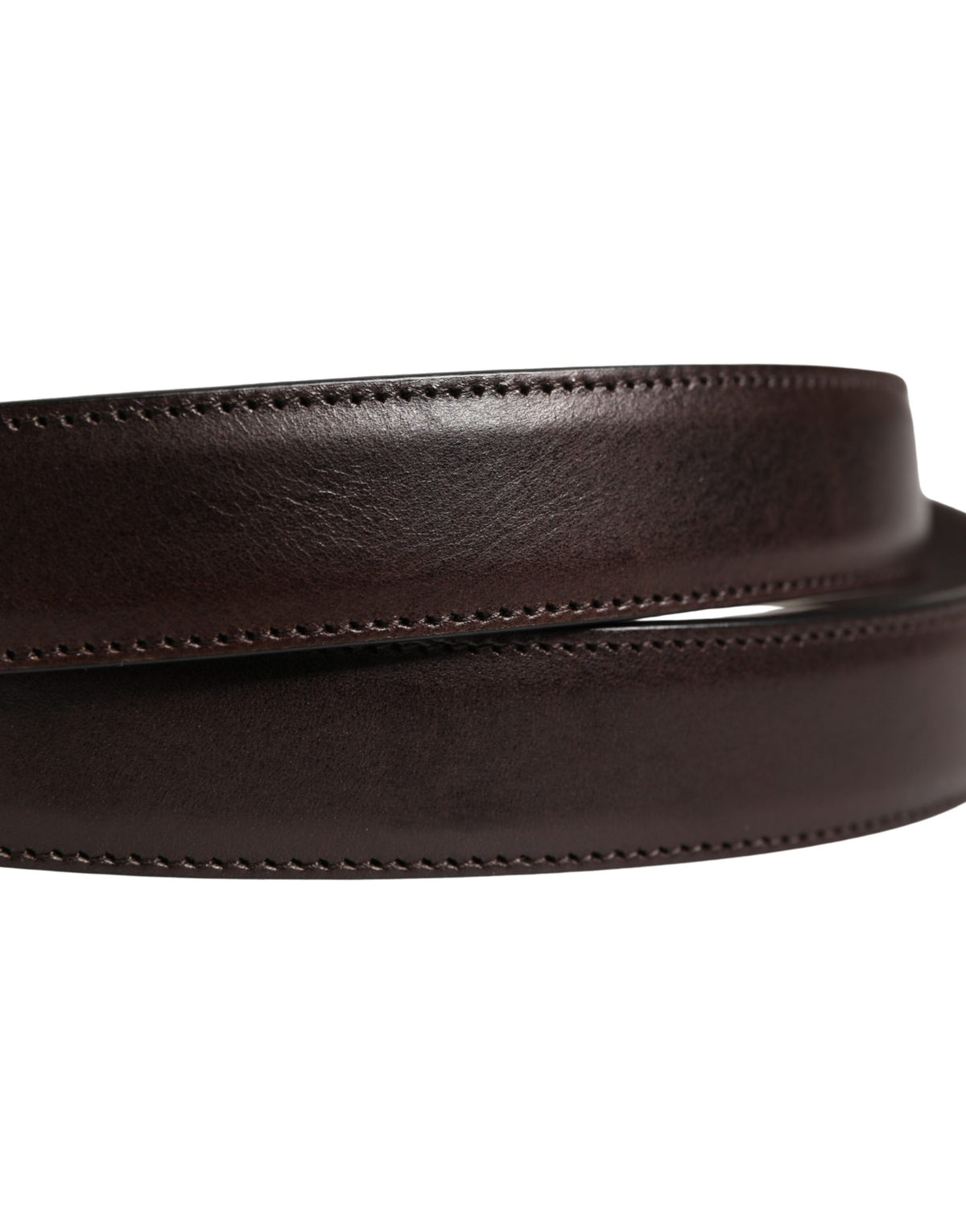 Dolce & Gabbana Men Brown Classic Leather Metal Buckle Belt Dolce & Gabbana