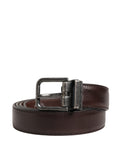 Dolce & Gabbana Men Brown Classic Leather Metal Buckle Belt Dolce & Gabbana
