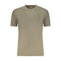 Guess Jeans Verde cotton men's T-shirt displayed flat with crew neck and short sleeves, featuring the Guess logo on the chest.