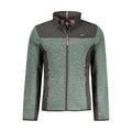 Norway 1963 Verde polyester men's jacket with front pockets and full zipper, stylish outdoor outerwear for men.