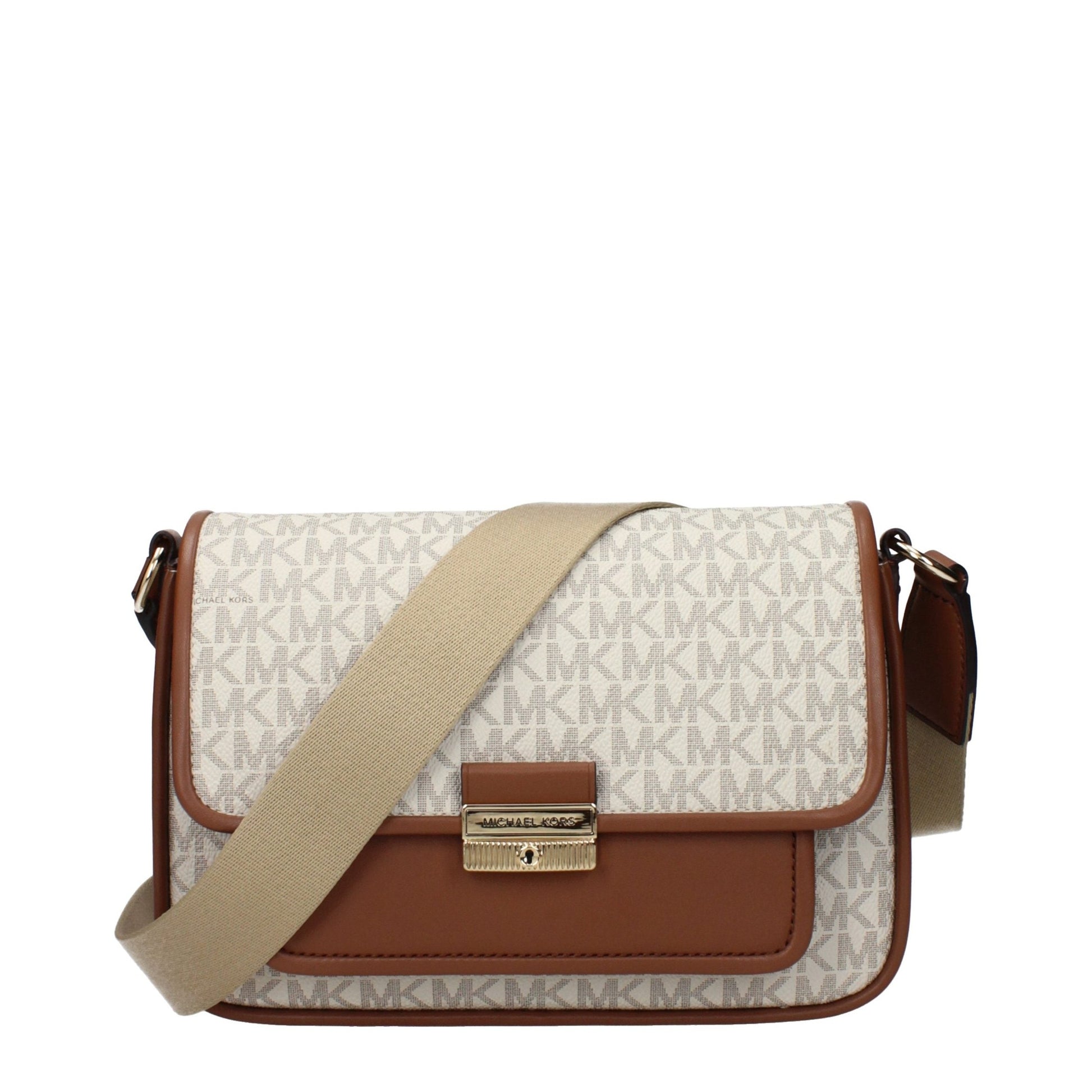 Michael Kors Beige Fabric Crossbody Bag Michael Kors