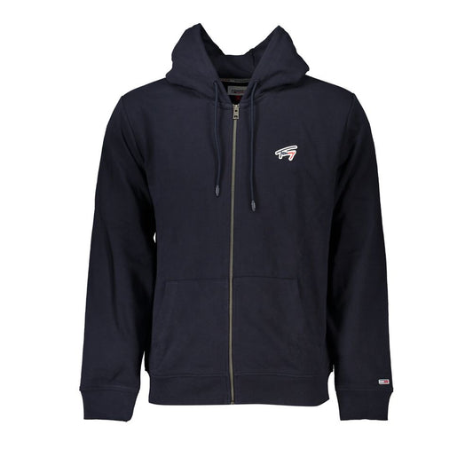 Tommy Hilfiger Blue Cotton Men's Hooded Sweatshirt Tommy Hilfiger