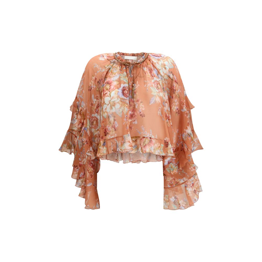 Zimmermann Multicolor Cotton Blouse Zimmermann