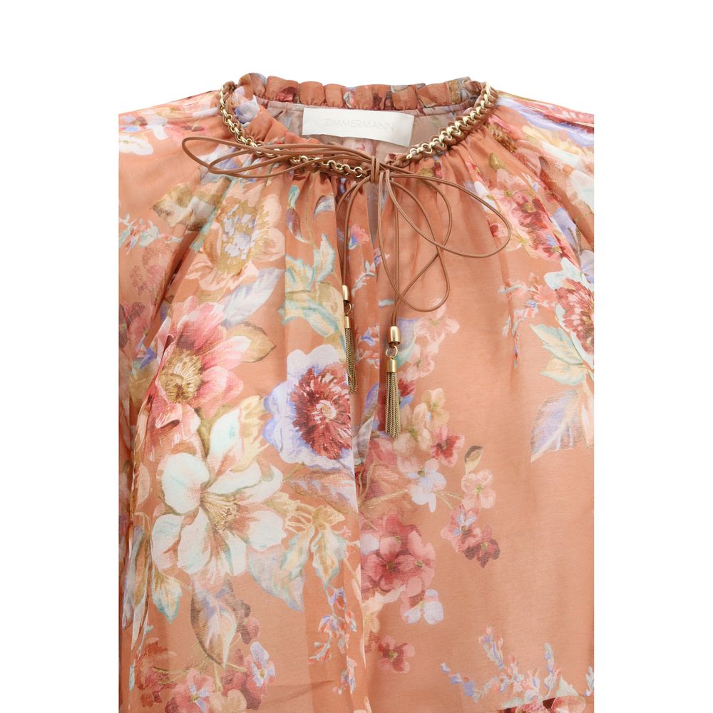 Zimmermann Multicolor Cotton Blouse Zimmermann