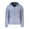 Norway 1963 gray polyamide men's jacket displayed on a hanger, showcasing a lightweight, durable outerwear design.
