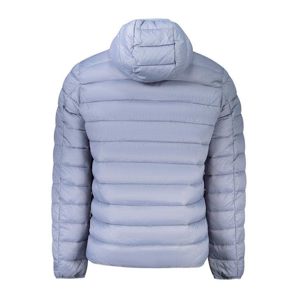 Gray polyamide men's jacket by Norway 1963, featuring a sleek design and durable fabric, shown on a hanger.